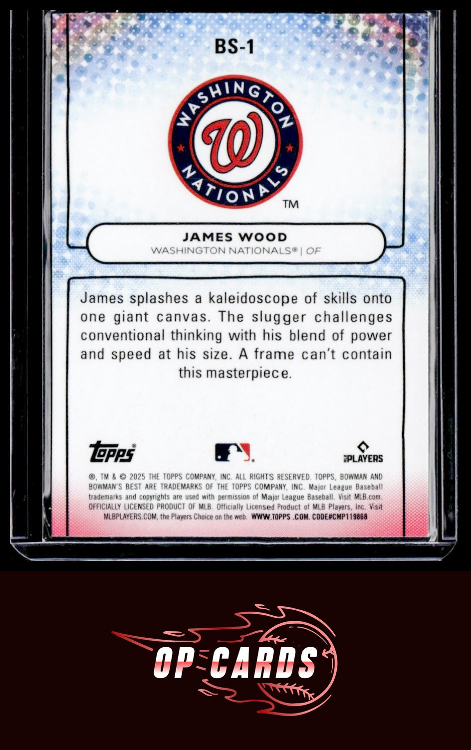 James Wood 2025 Bowman's Best #BS-1 Bowman Showpieces