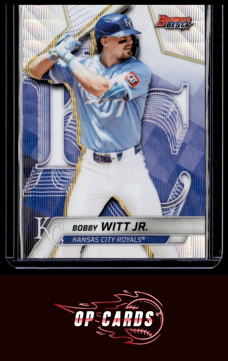 Bobby Witt Jr. 2025 Bowman's Best #69 Wave Refractors