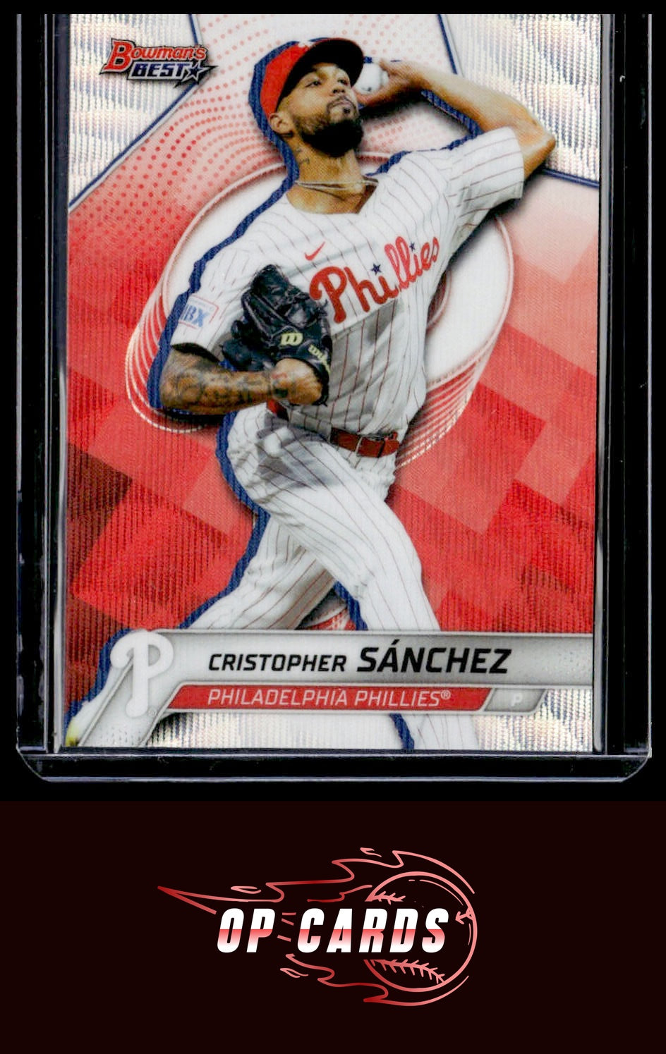 Cristopher Sánchez 2025 Bowman's Best #67 Wave Refractors