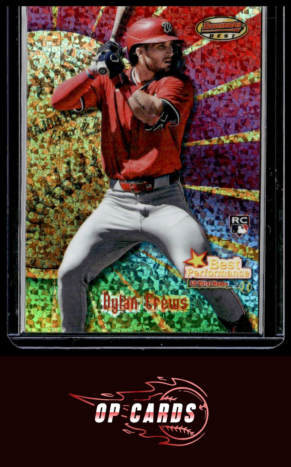 Dylan Crews 2025 Bowman's Best #BP-7 Best Performance Mini-Diamond Refractors