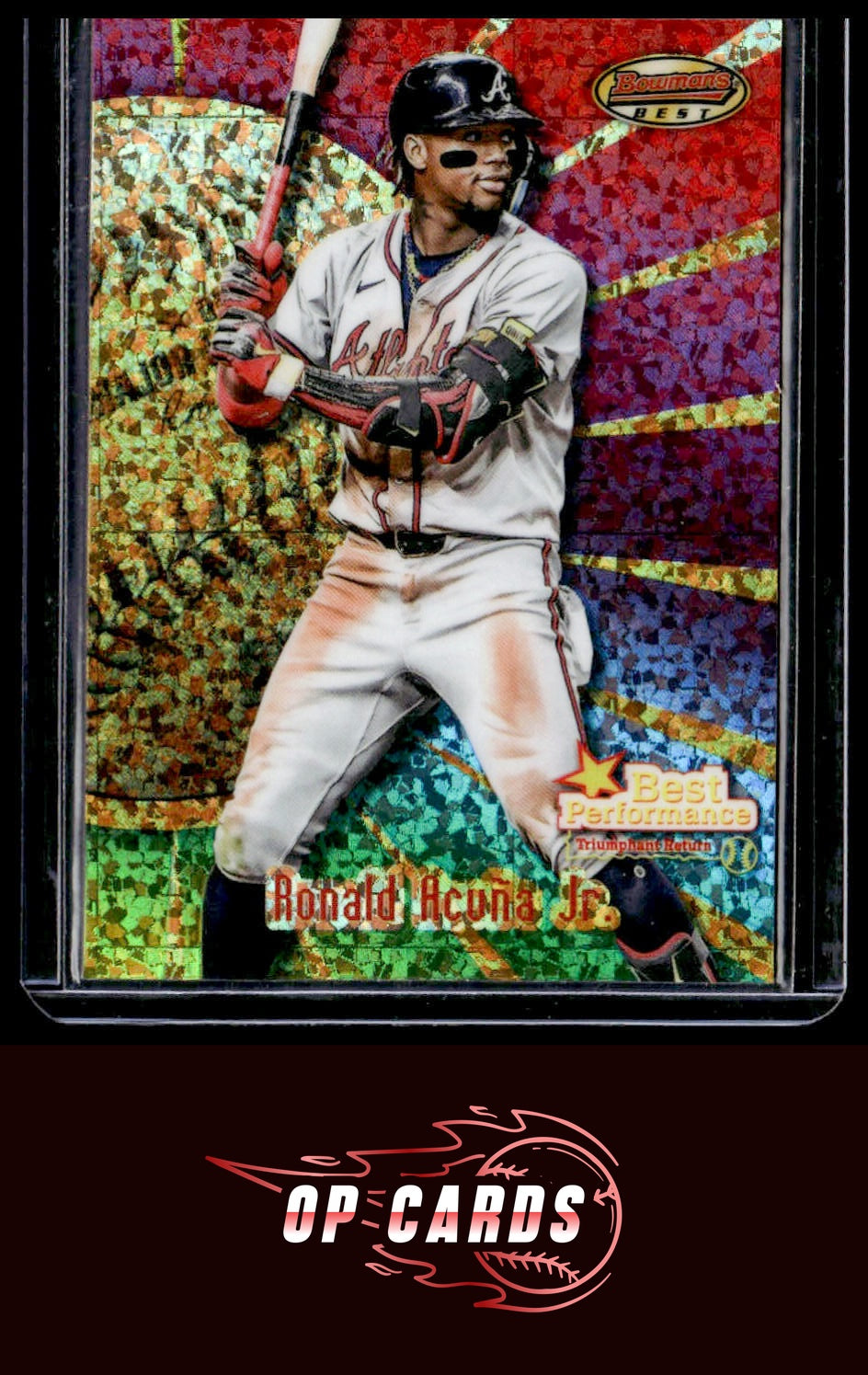 Ronald Acuña Jr. 2025 Bowman's Best Performance Mini-Diamond Refractors