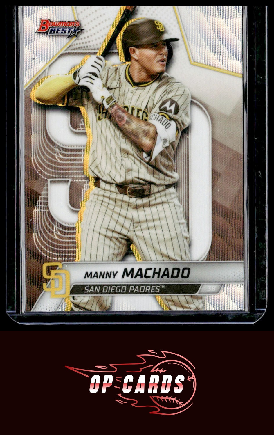 Manny Machado 2025 Bowman's Best #6 Wave Refractors