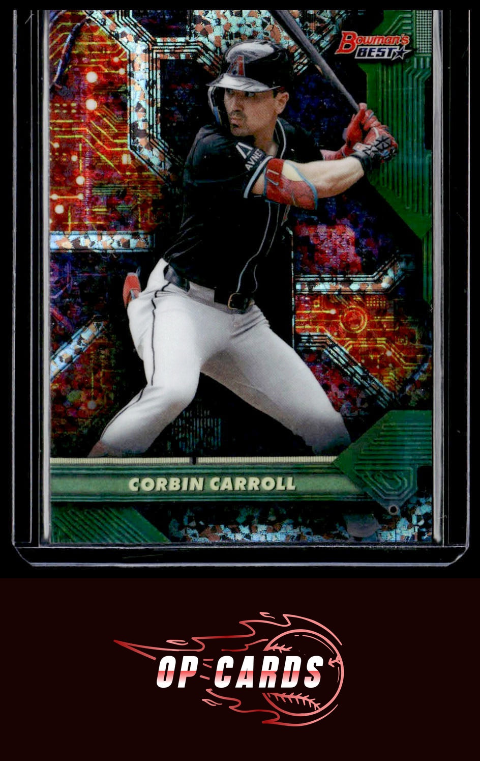 Corbin Carroll 2025 Bowman's Best #C-7 Circuitry Mini-Diamond Refractors