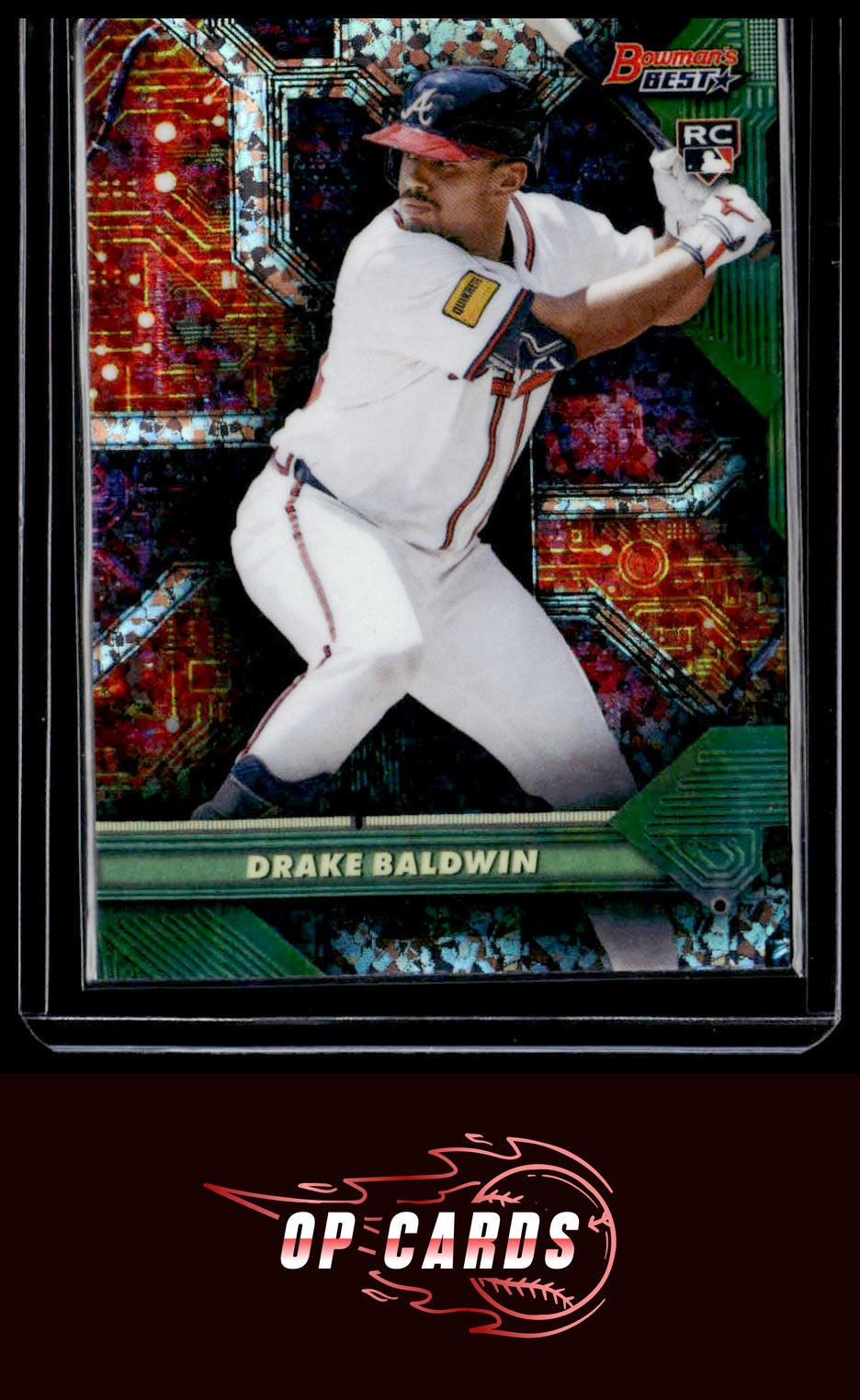 Drake Baldwin 2025 Bowman's Best #C-12 Circuitry Mini-Diamond Refractors