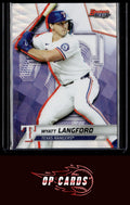 Wyatt Langford 2025 Bowman's Best #63 Wave Refractors