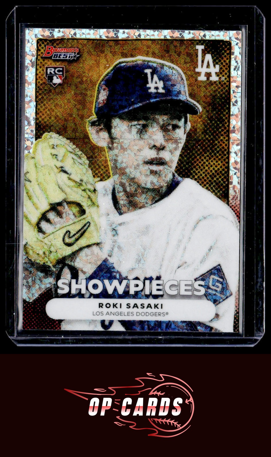 Roki Sasaki 2025 Bowman's Best #BS-14 Bowman Showpieces Mini-Diamond Refractors