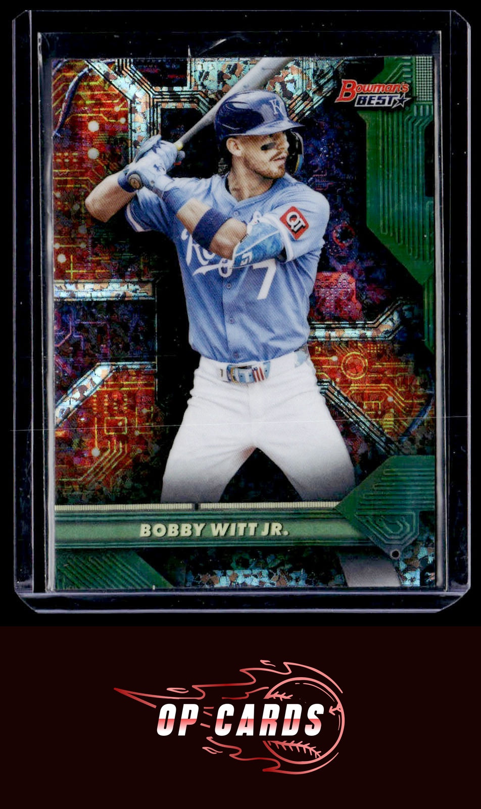 Bobby Witt Jr. 2025 Bowman's Best #C-1 Circuitry Mini-Diamond Refractors