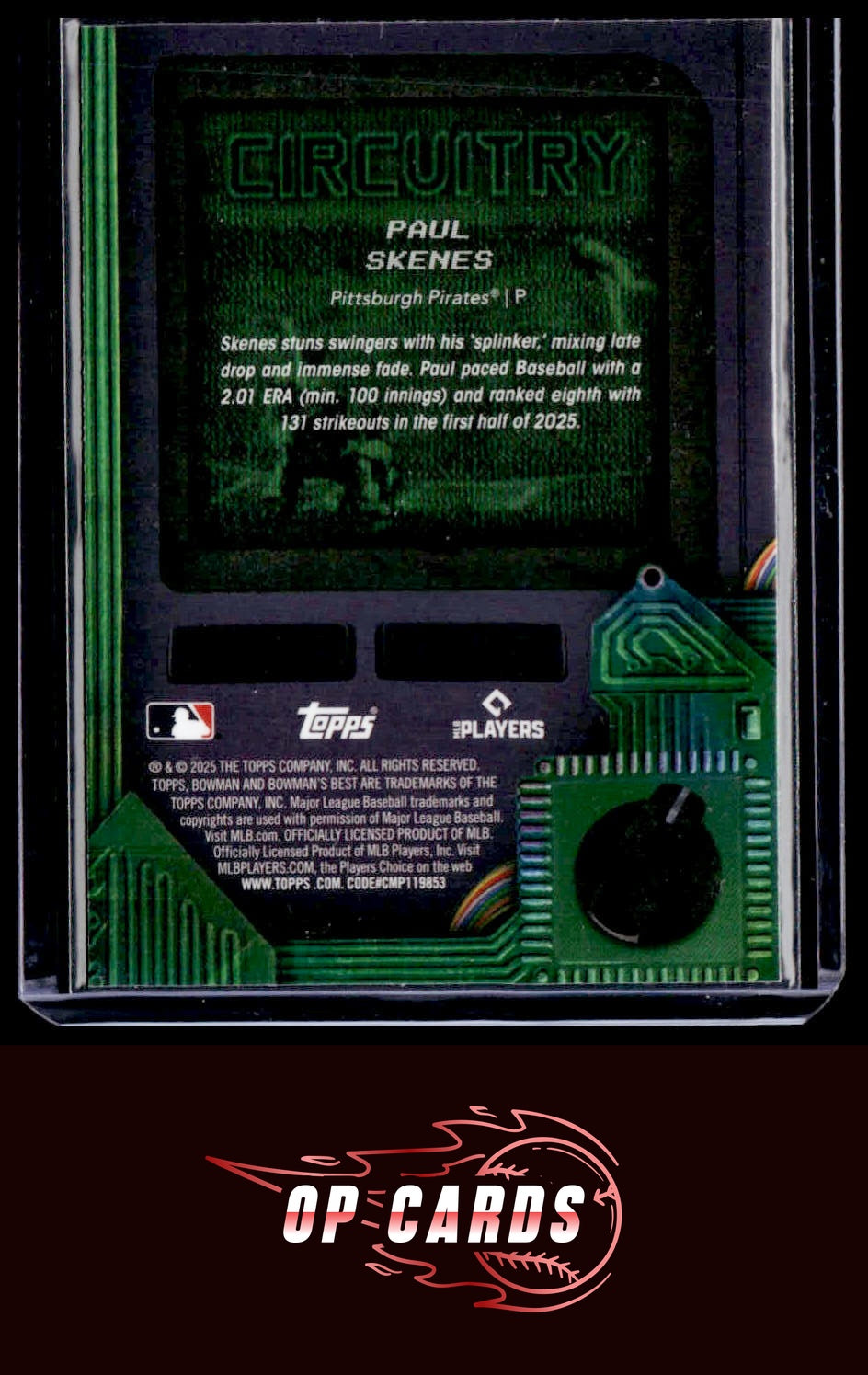 Paul Skenes 2025 Bowman's Best #C-21 Circuitry