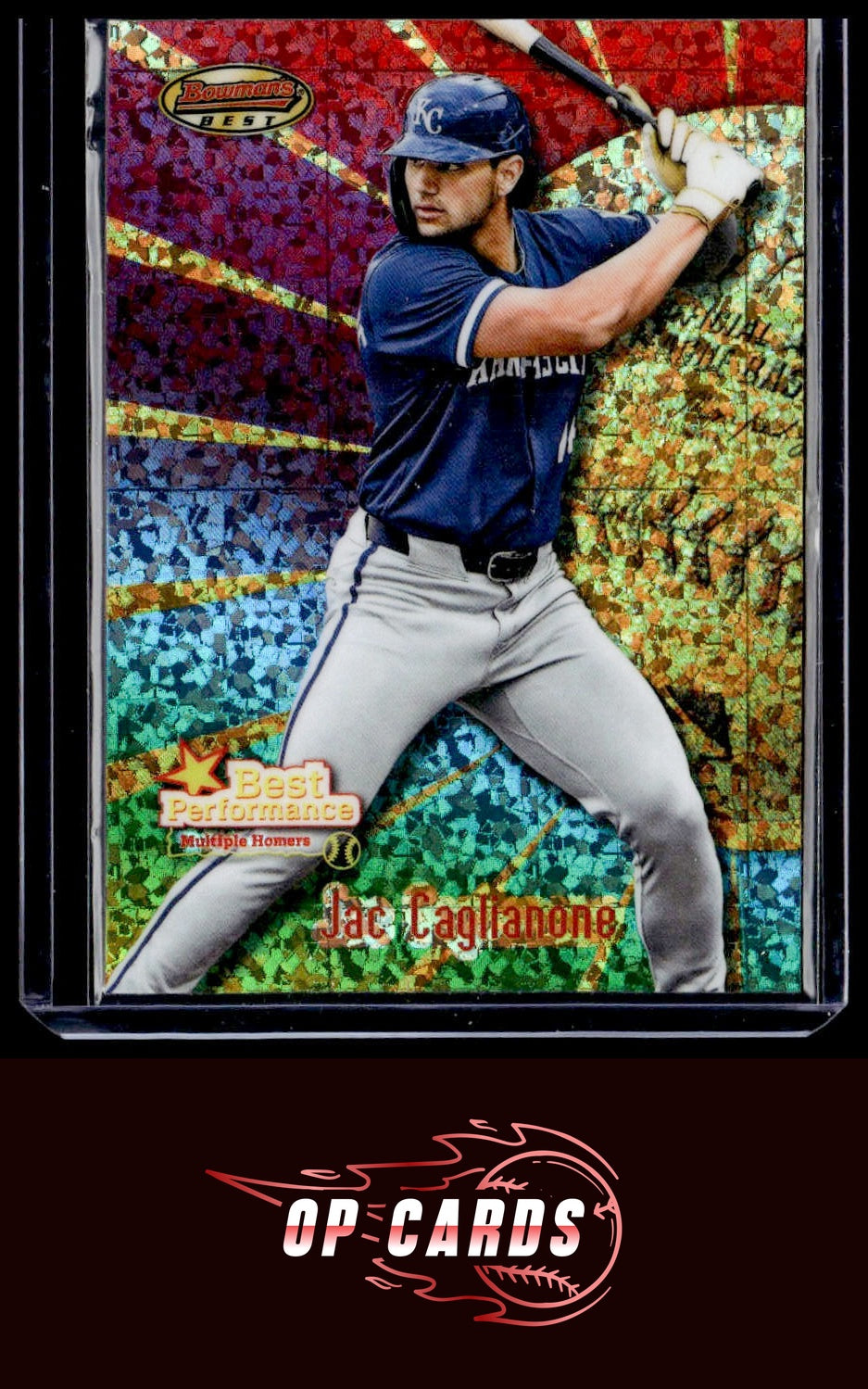 Jac Caglianone 2025 Bowman's Best #BP-13 Performance Mini-Diamond Refractors