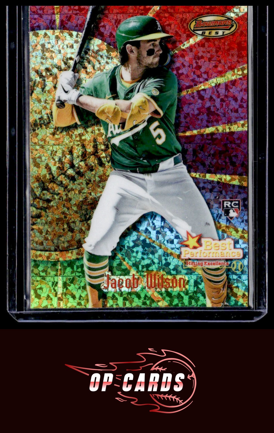 Jacob Wilson 2025 Bowman's Best #BP-28 Best Performance Mini-Diamond Refractors