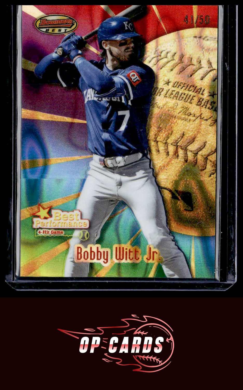 Bobby Witt Jr. 2025 Bowman's Best #BP-2 Best Performance