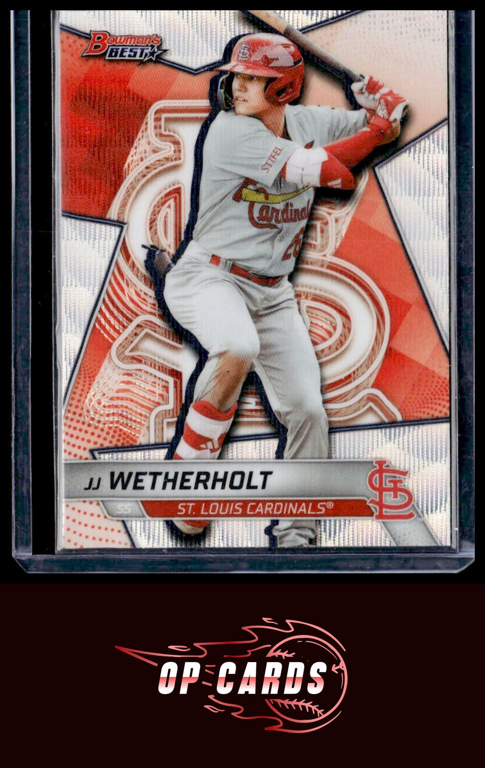 JJ Wetherholt 2025 Bowman's Best #TP-14 Wave Refractors