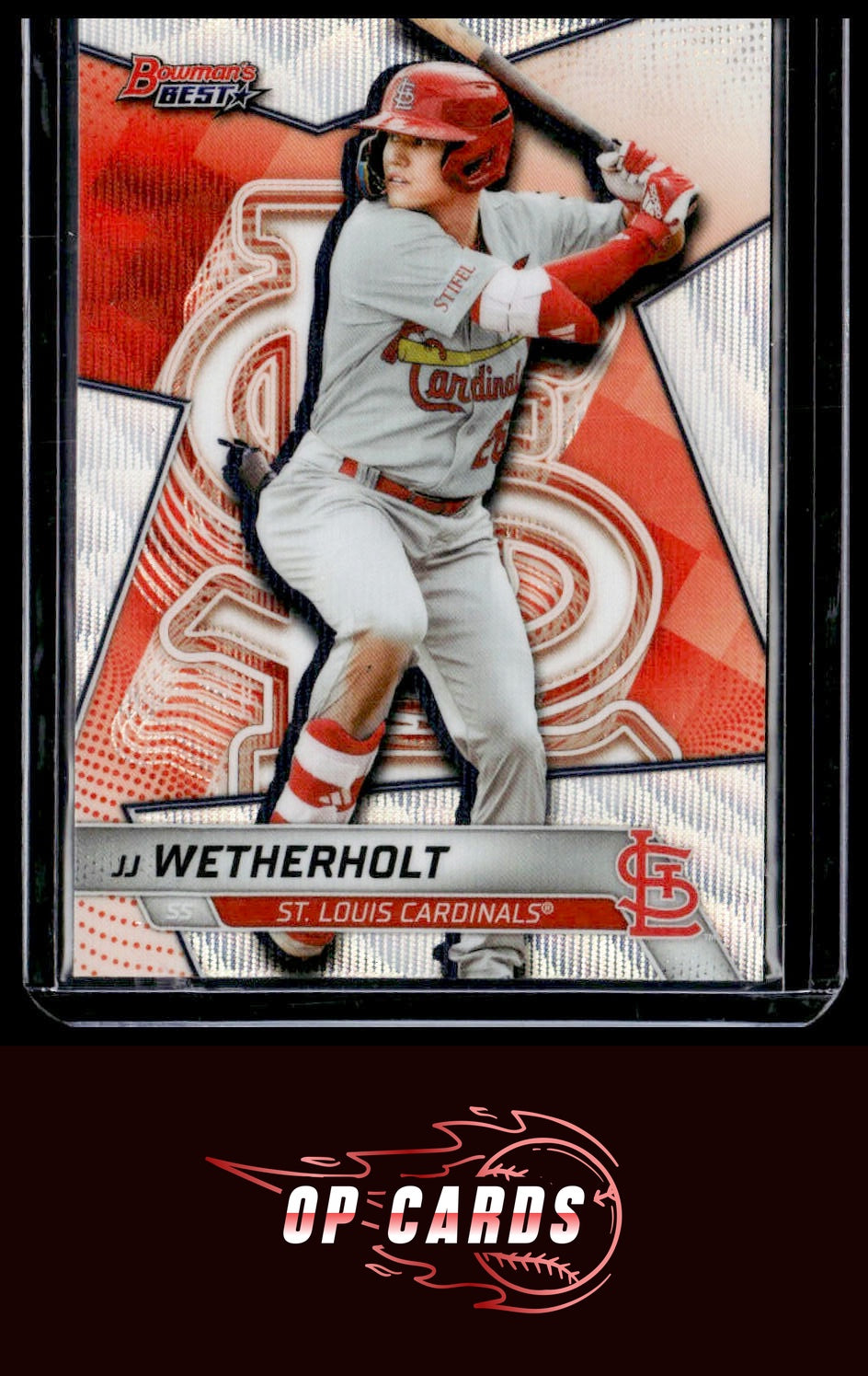 JJ Wetherholt 2025 Bowman's Best #TP-14 Wave Refractors