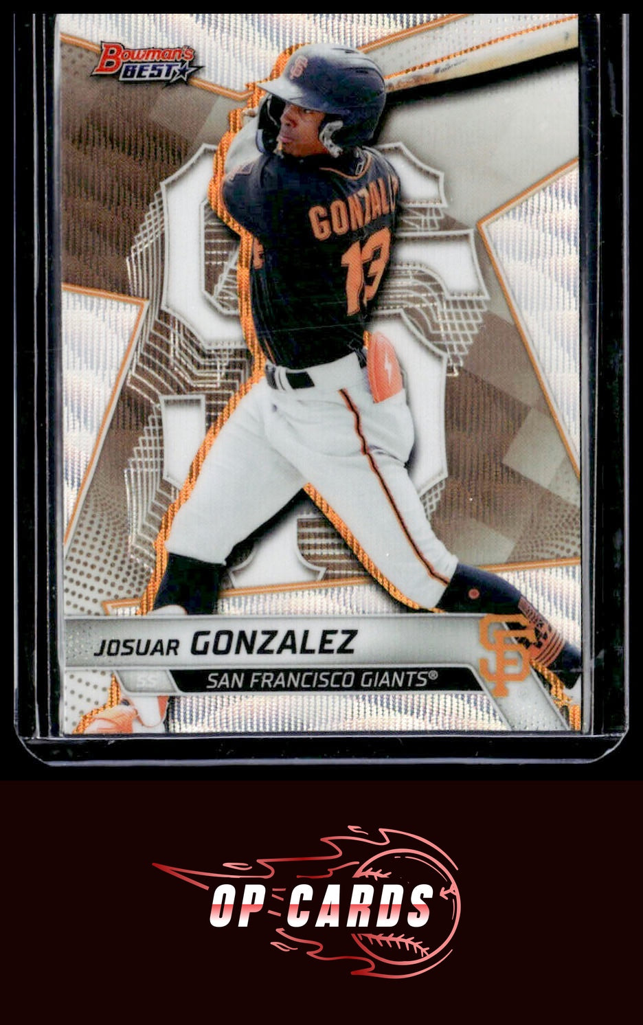 Josuar Gonzalez 2025 Bowman's Best #TP-13 Wave Refractors