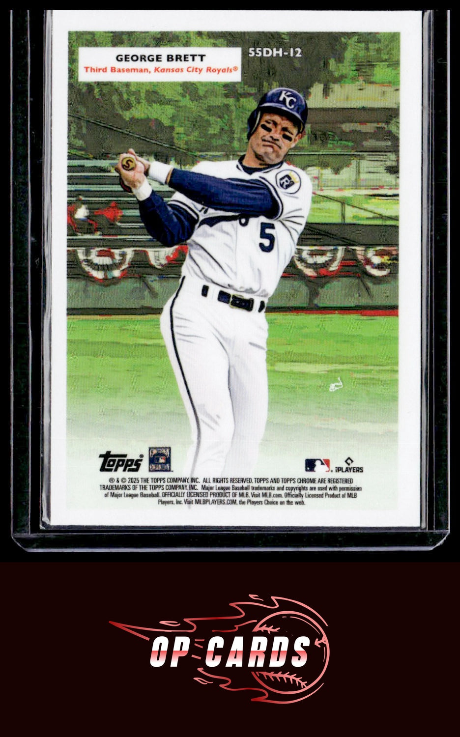 Bobby Witt Jr. / George Brett 2025 Topps Chrome Platinum 1955 Doubleheaders