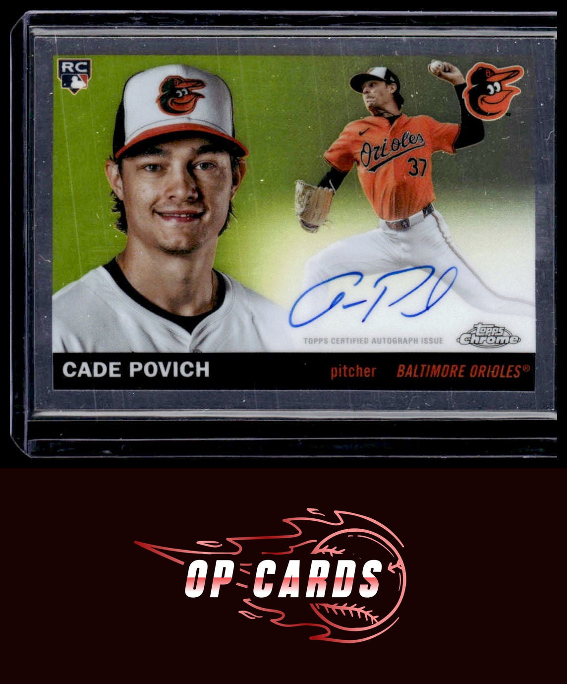 Cade Povich 2025 Topps Chrome Platinum #CPA-CP Chrome Platinum Autographs