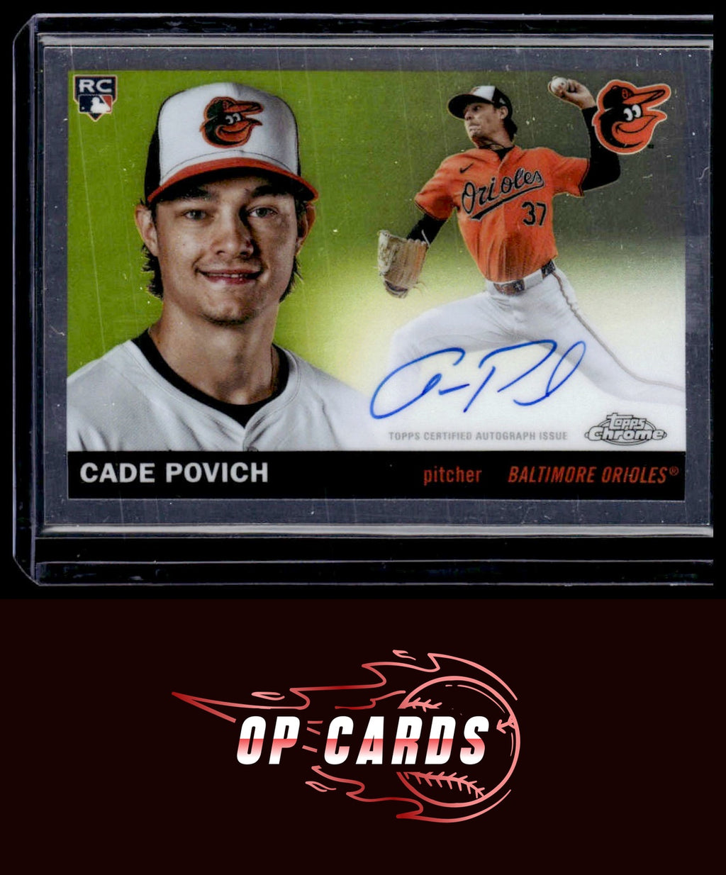 Cade Povich 2025 Topps Chrome Platinum #CPA-CP Chrome Platinum Autographs