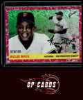 Willie Mays 2025 Topps Chrome Platinum Cream Fuchsia Shimmer Refractor /100