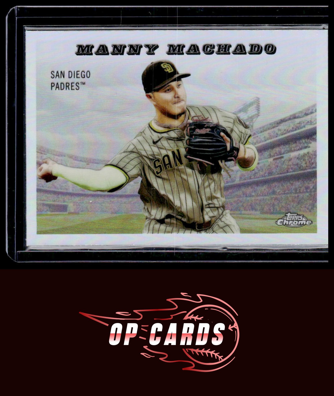 Manny Machado 2025 Topps Chrome Platinum #55RS-18 1955 Topps Rails and Sails