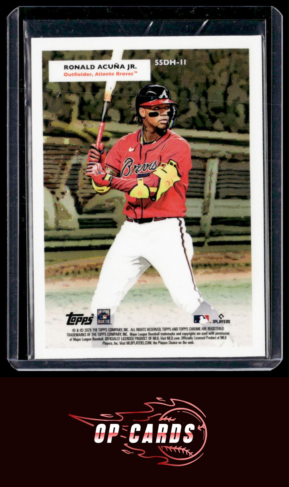 Ronald Acuña Jr. Hank Aaron 2025 Topps Chrome Platinum 1955 Doubleheaders