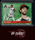 Zac Gallen 2025 Topps Chrome Platinum #38 Toile White / Green Refractors #/99