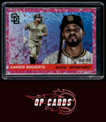 Xander Bogaerts 2025 Topps Chrome Platinum Cream Fuchsia Refractor /100