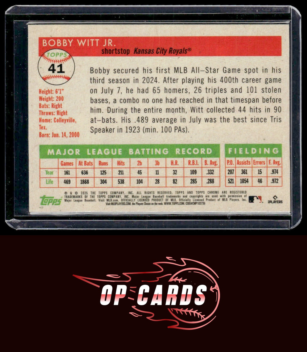 Bobby Witt Jr. 2025 Topps Chrome Platinum #41