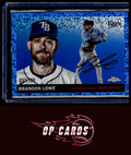 Brandon Lowe 2025 Topps Chrome Platinum #194 Blue Mini-Diamond Refractors #/199