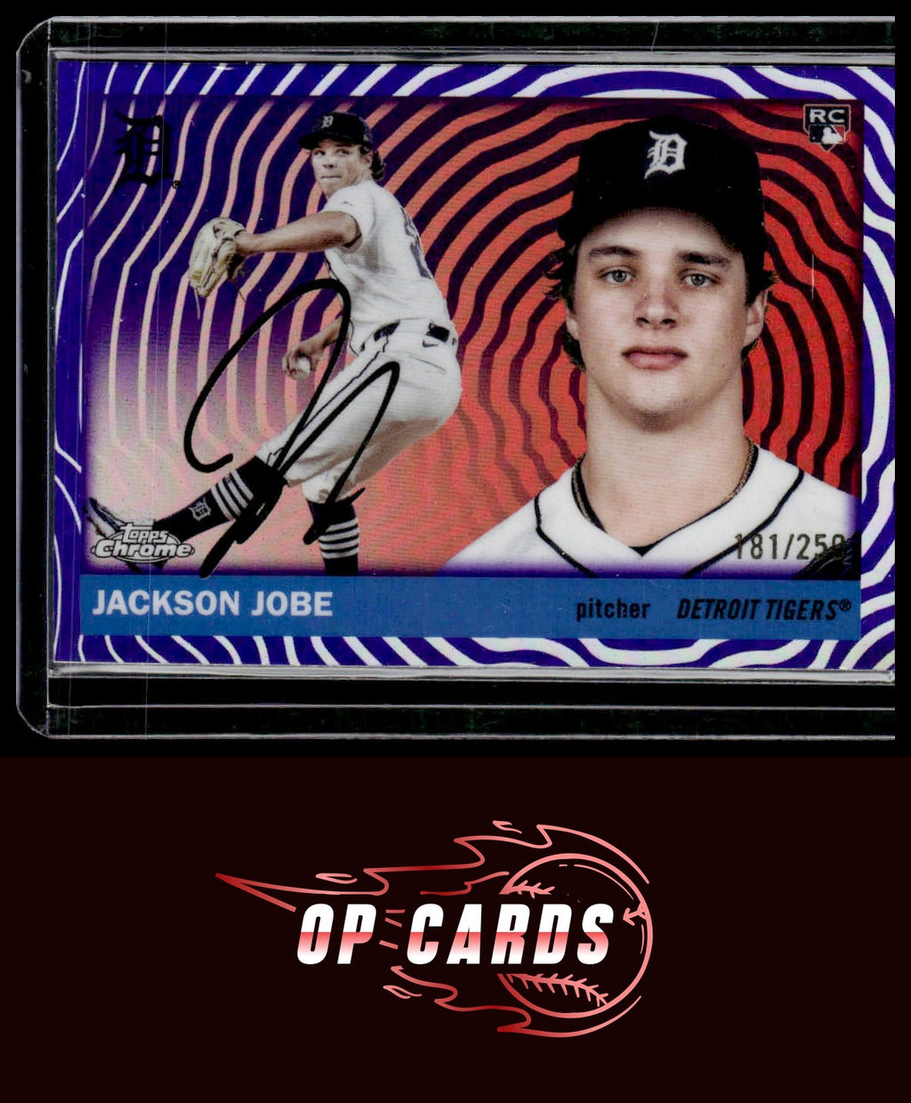 Jackson Jobe 2025 Topps Chrome Platinum #231 Purple Vibrations Refractors #/250