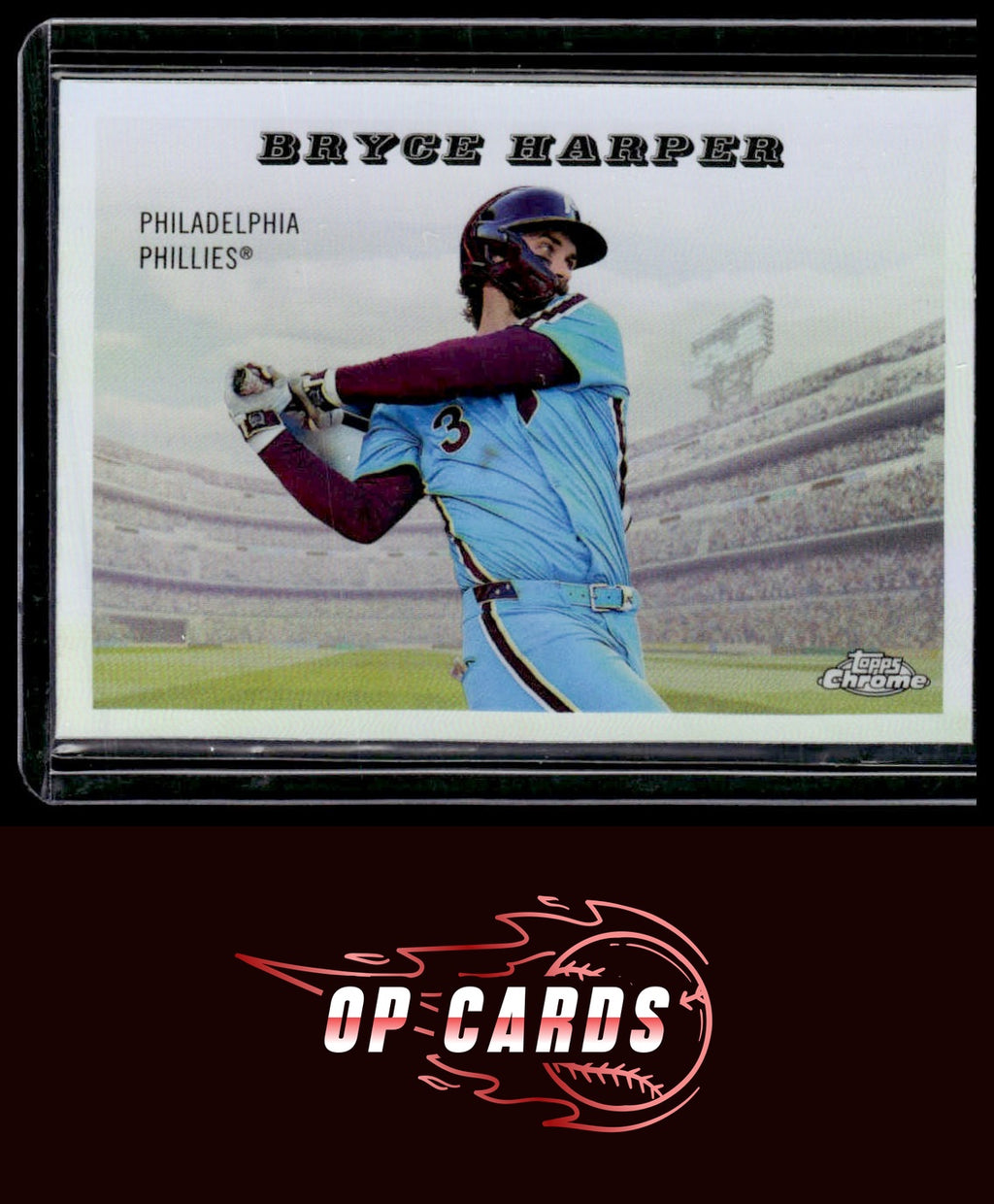 Bryce Harper 2025 Topps Chrome Platinum #55RS-20 1955 Topps Rails and Sails