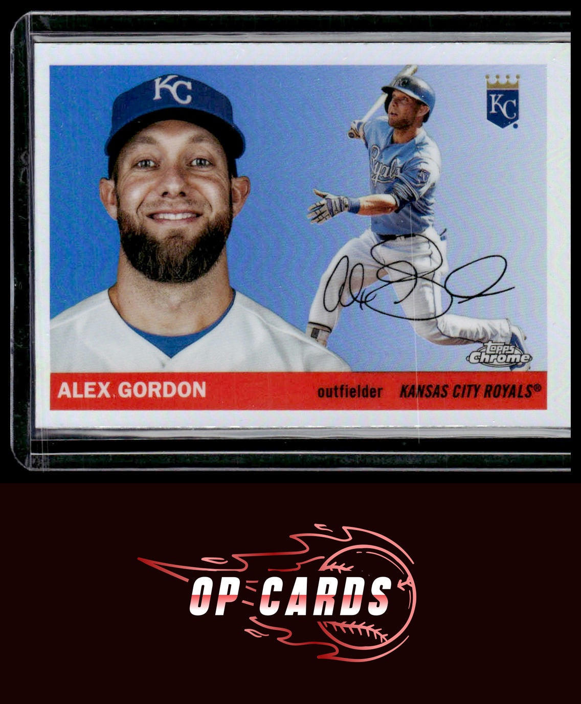 Alex Gordon 2025 Topps Chrome Platinum #419 Refractors