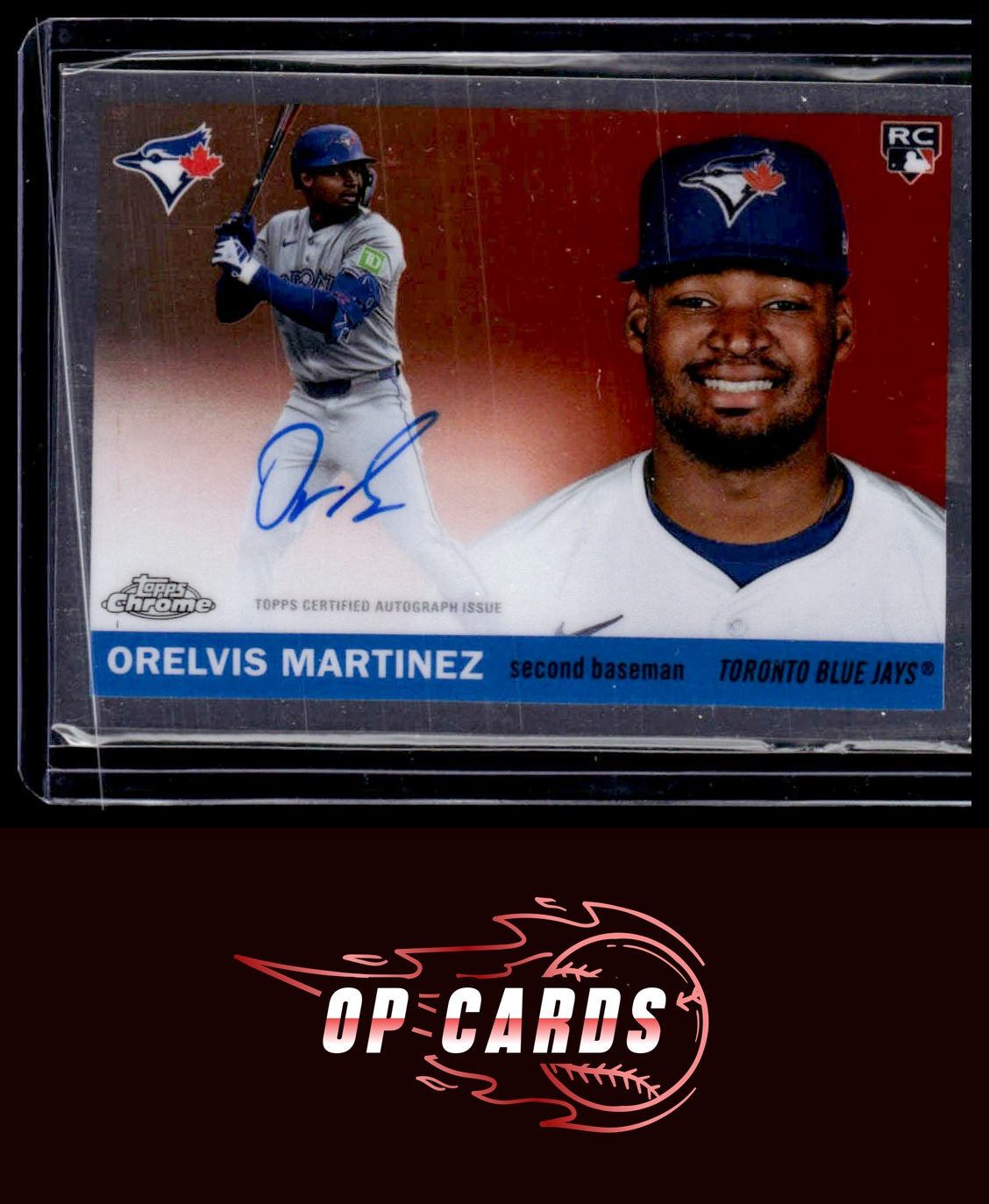 Orelvis Martinez 2025 Topps Chrome Platinum #CPA-OM Chrome Platinum Autographs