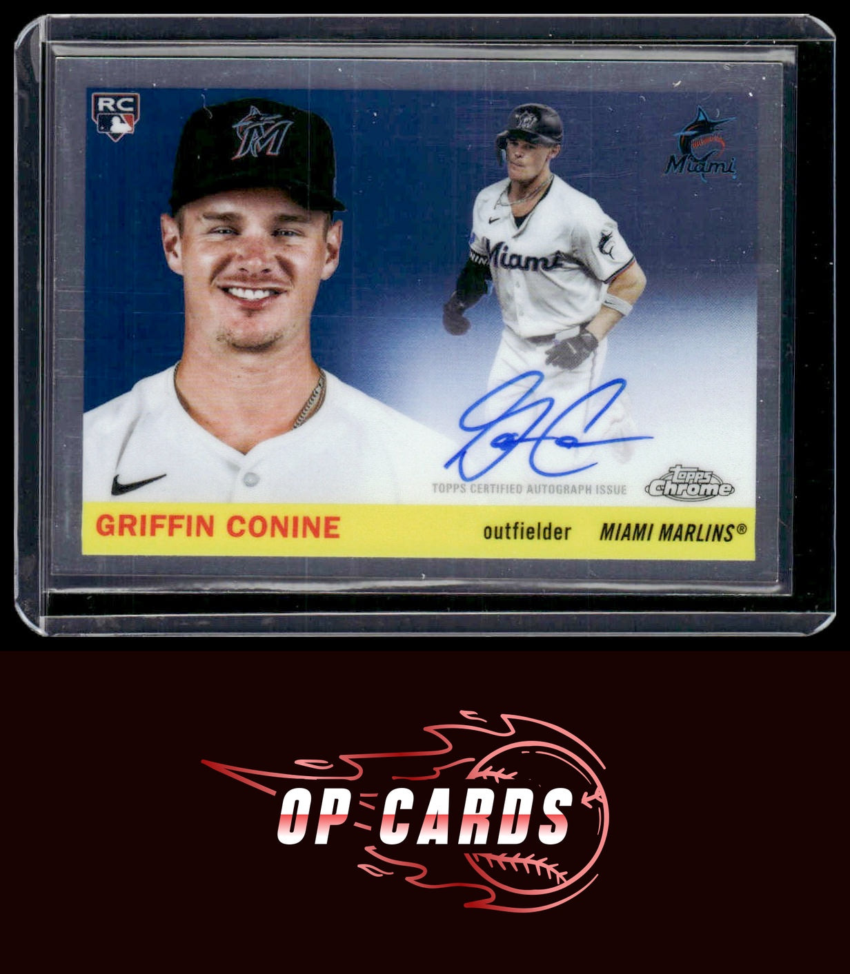Griffin Conine 2025 Topps Chrome Platinum #CPA-GRC Chrome Platinum Autographs