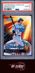 Shohei Ohtani 2025 Bowman Chrome Mega Box Meteoric Rise #12 PSA 10
