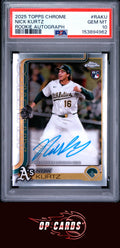 Nick Kurtz 2025 Topps Chrome #RA-KU Rookie Autographs PSA 10