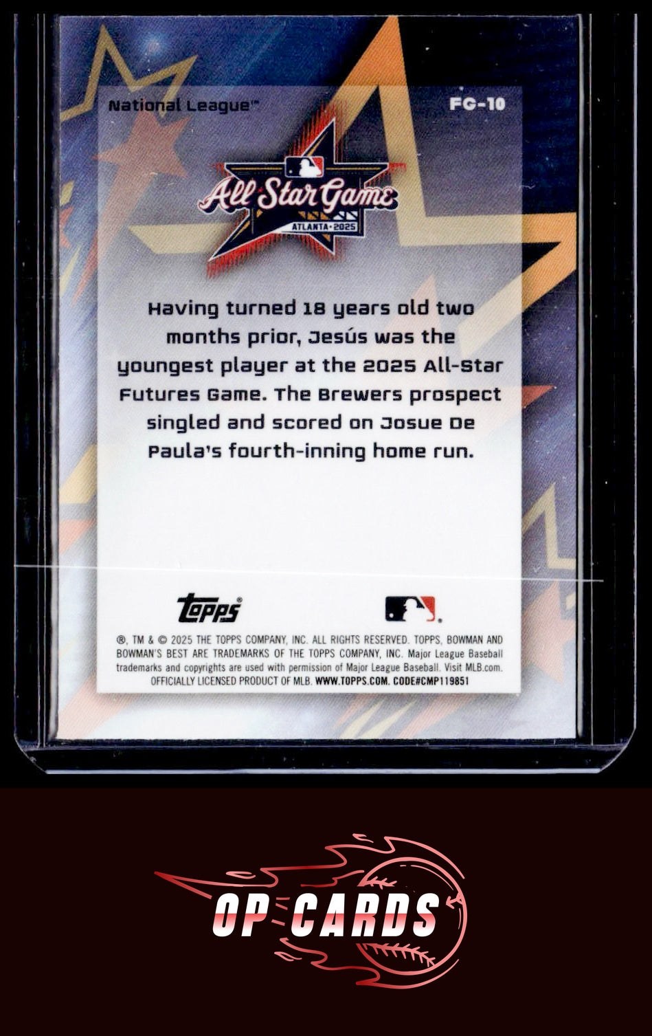 Jesús Made 2025 Bowman's Best MLB All-Star Futures Mini-Diamond Refractor