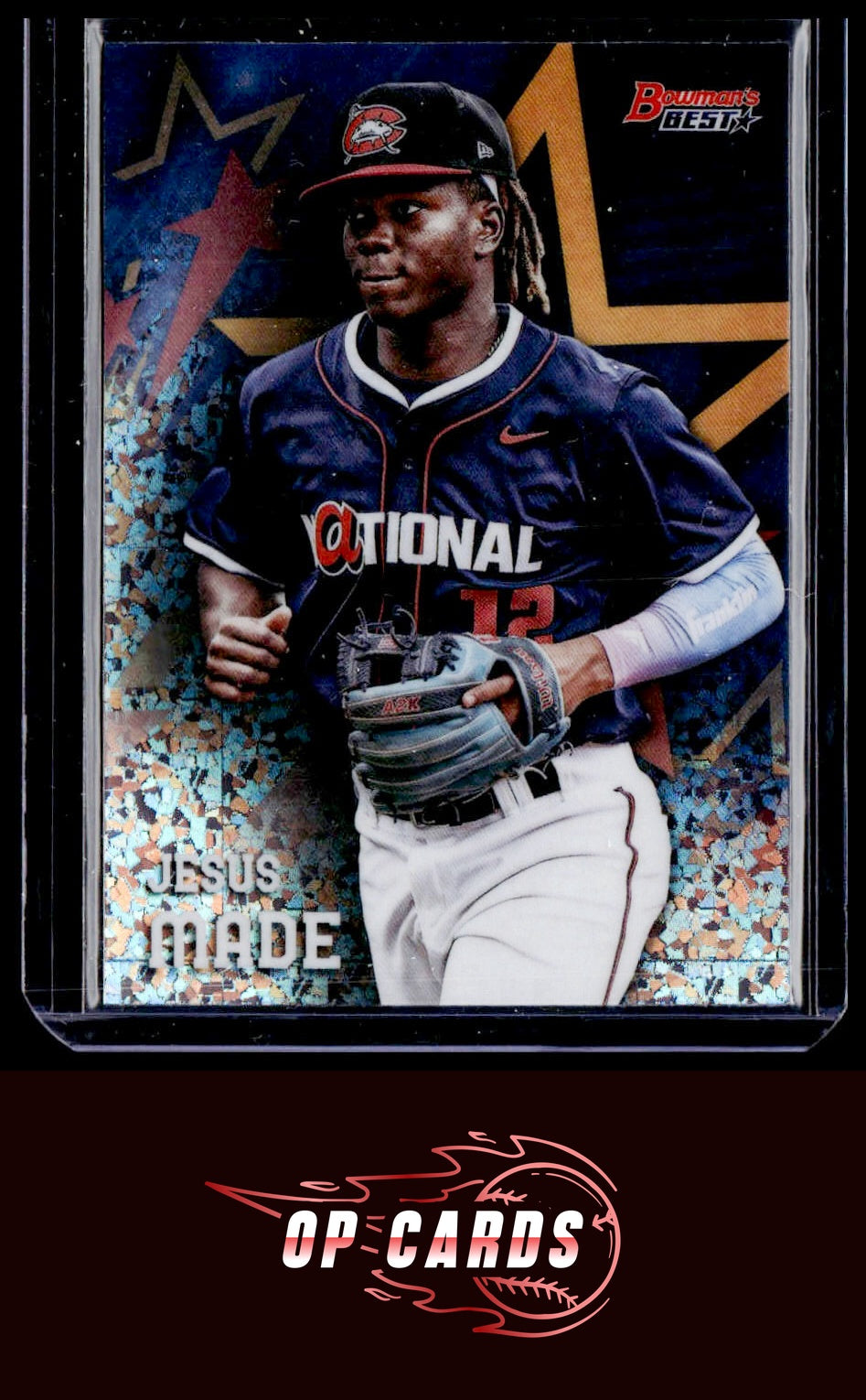 Jesús Made 2025 Bowman's Best MLB All-Star Futures Mini-Diamond Refractor