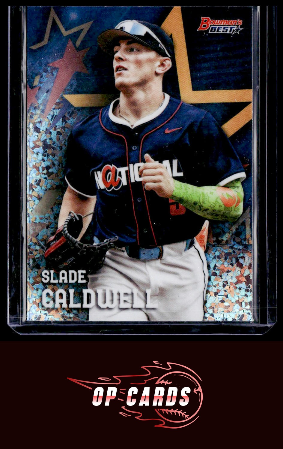Slade Caldwell 2025 Bowman's Best MLB All-Star Futures Mini-Diamond Refractor
