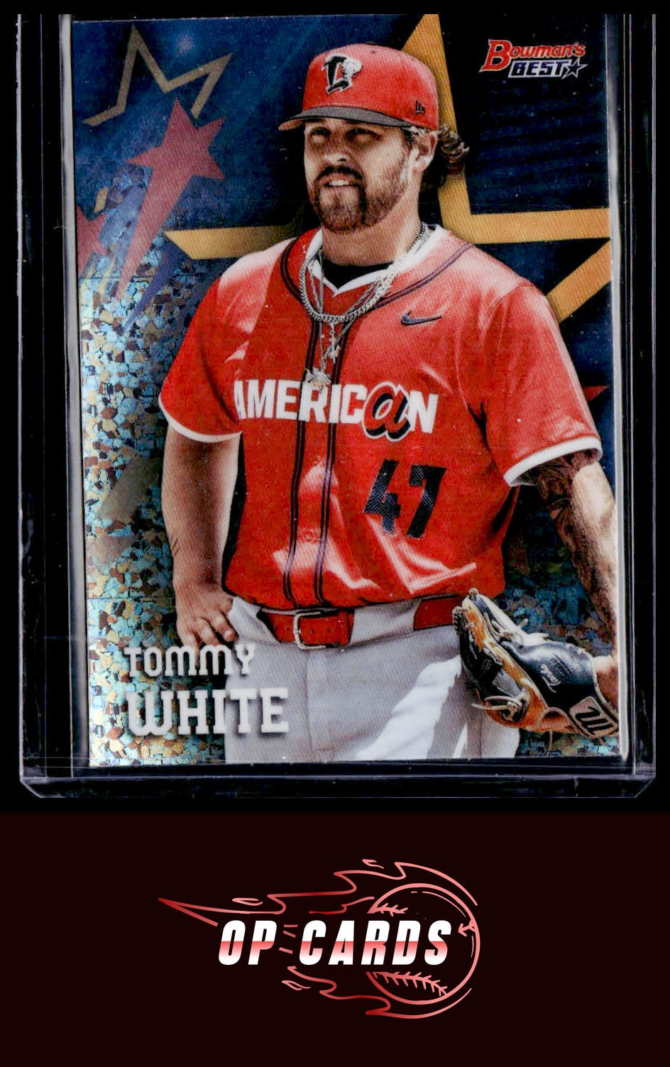 Tommy White 2025 Bowman's Best MLB All-Star Futures Mini-Diamond Refractor