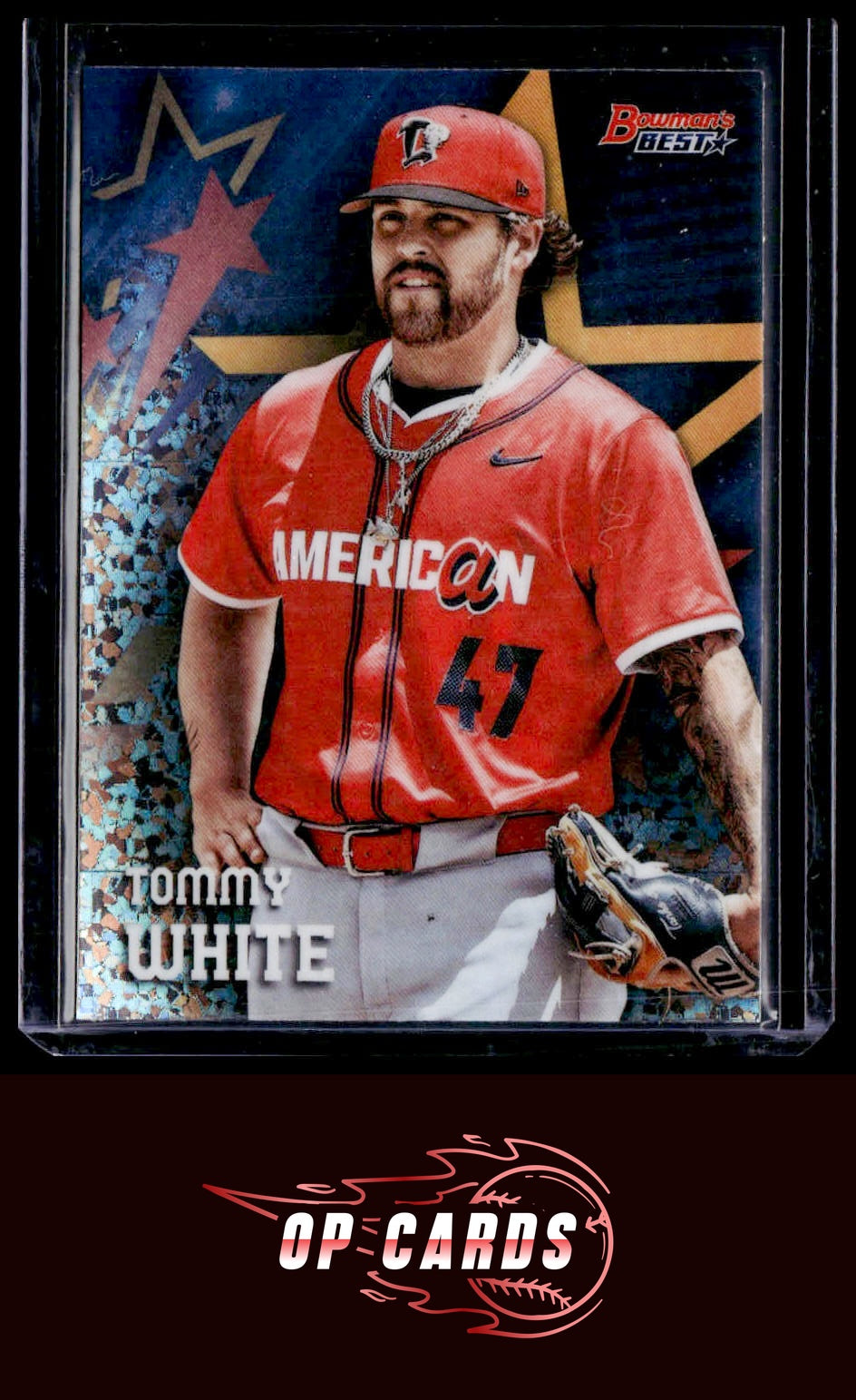 Tommy White 2025 Bowman's Best MLB All-Star Futures Mini-Diamond Refractor