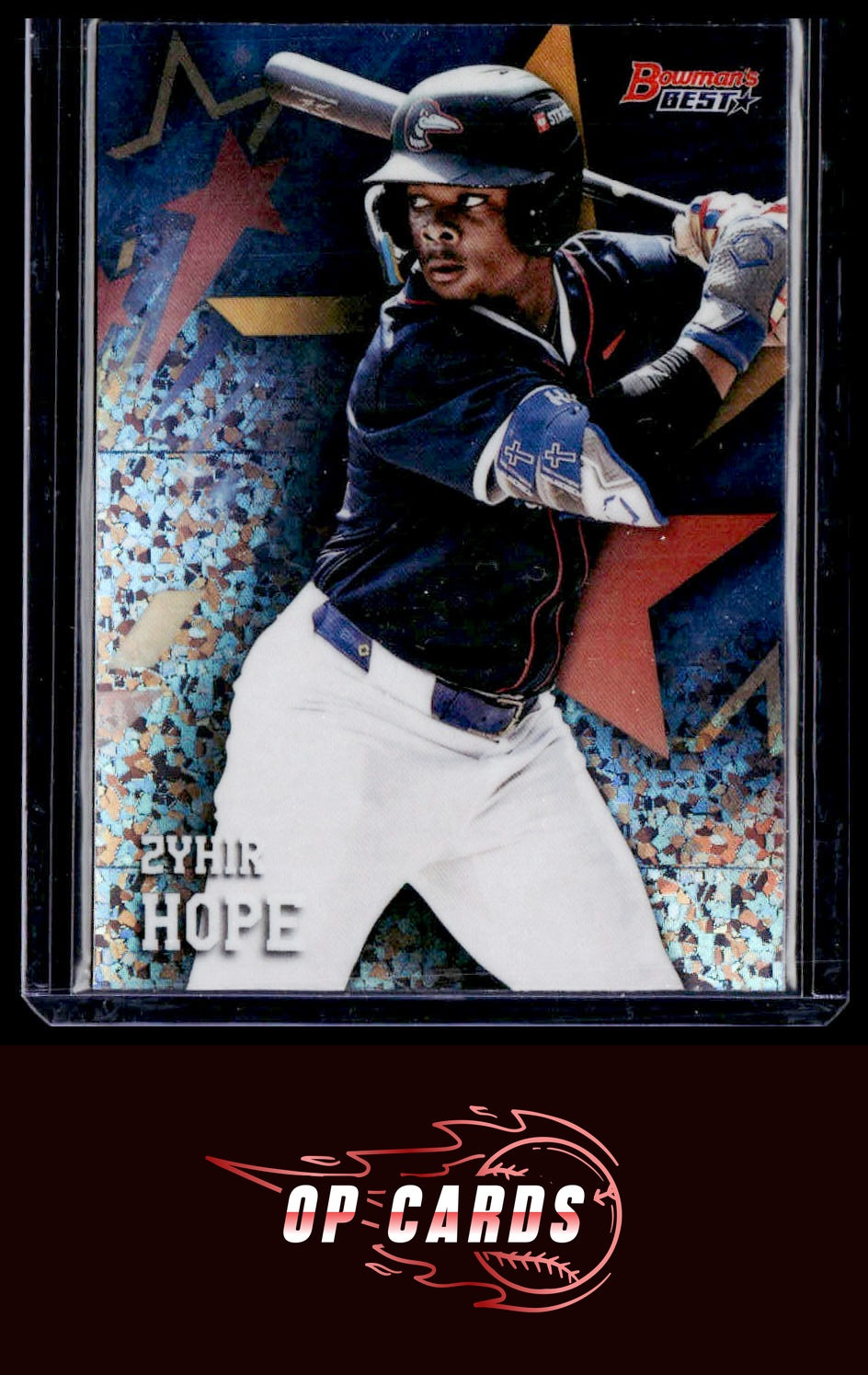 Zyhir Hope 2025 Bowman's Best MLB All-Star Futures Mini-Diamond Refractor