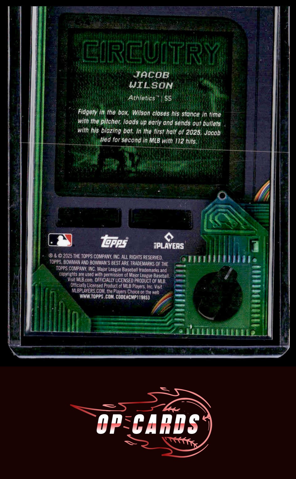 Jacob Wilson 2025 Bowman's Best #C-4 Circuitry Mini-Diamond Refractors