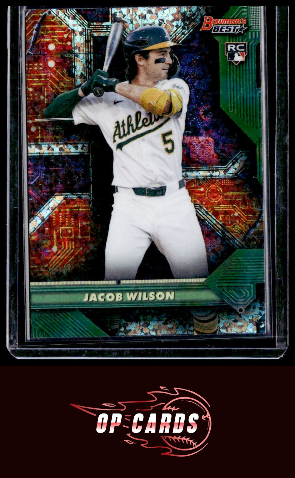 Jacob Wilson 2025 Bowman's Best #C-4 Circuitry Mini-Diamond Refractors