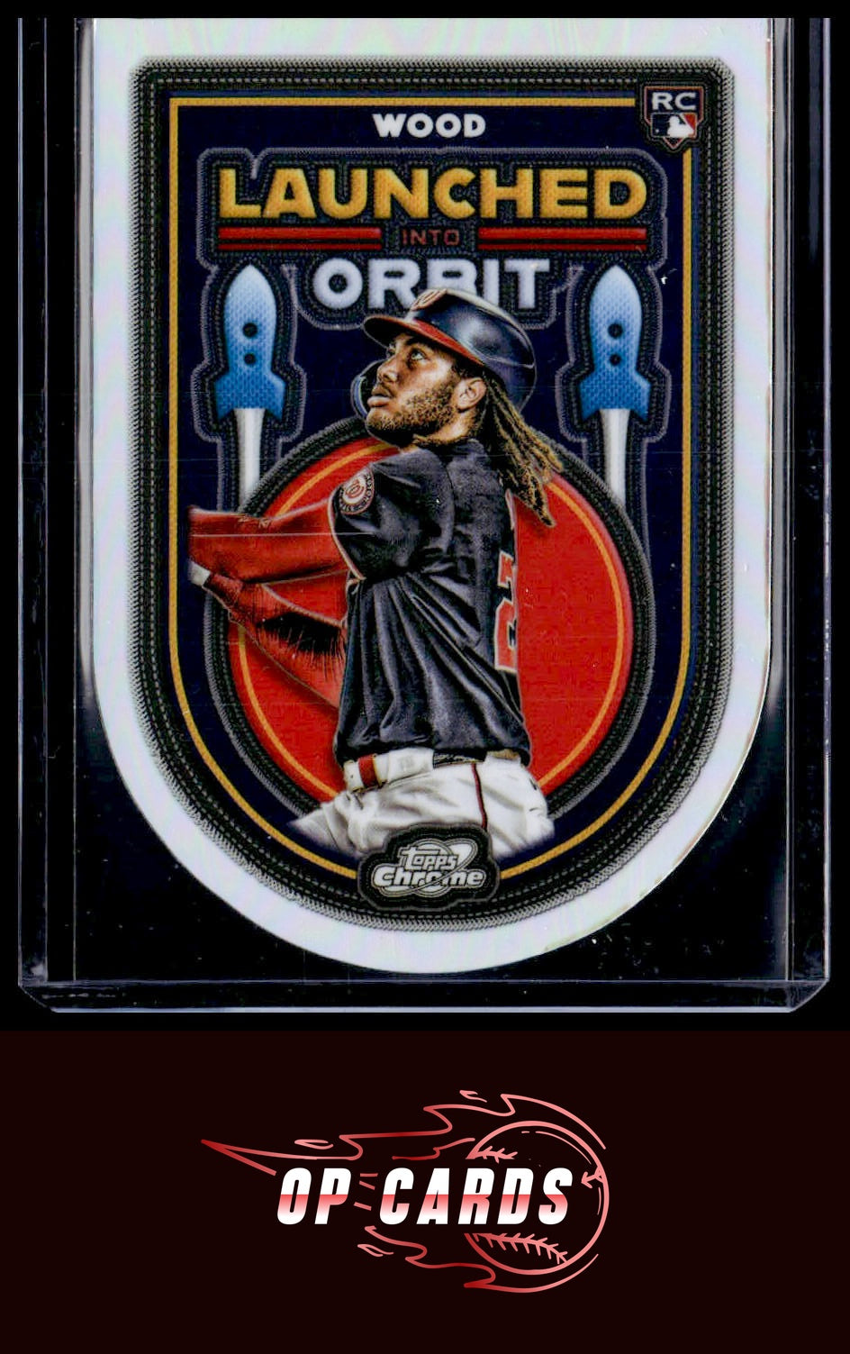 James Wood 2025 Topps Chrome Cosmic #LIO-32 Launched into Orbit