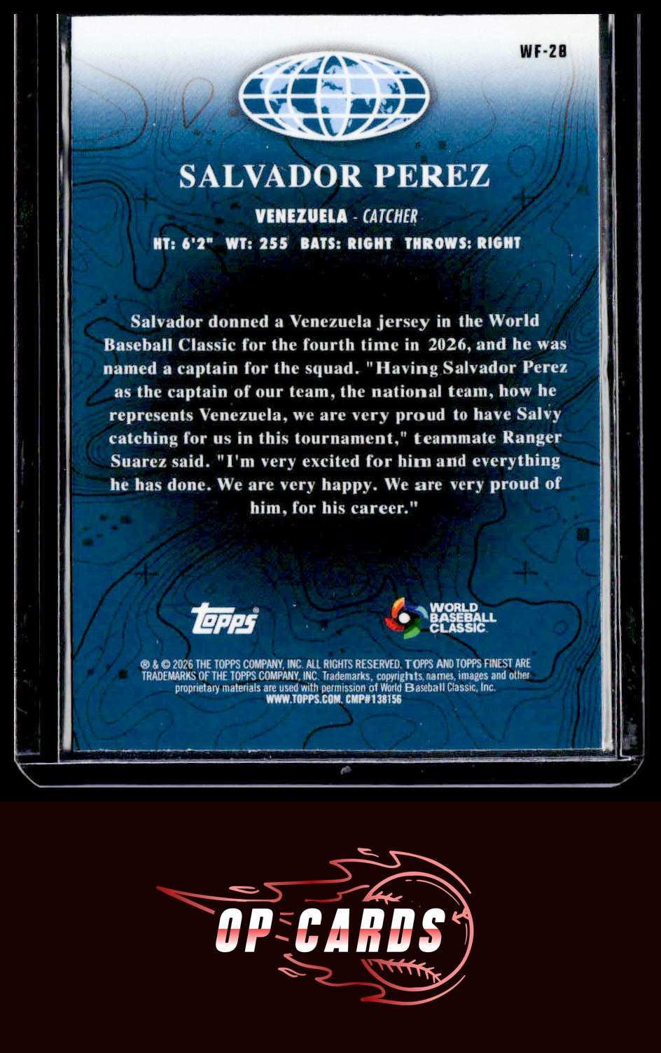Salvador Perez 2026 Topps  Finest #WF-28 World's Finest