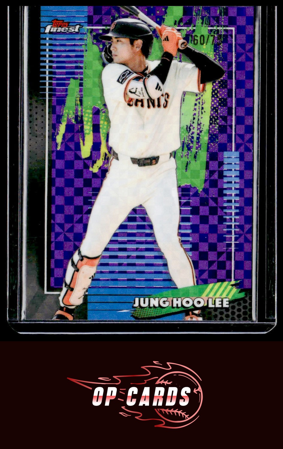 Jung Hoo Lee 2026 Topps Finest #65 Purple Geometric Refractor /75