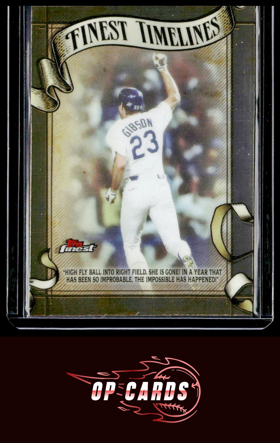 Kirk Gibson 2026 Topps Finest #FT-22 Finest Timelines
