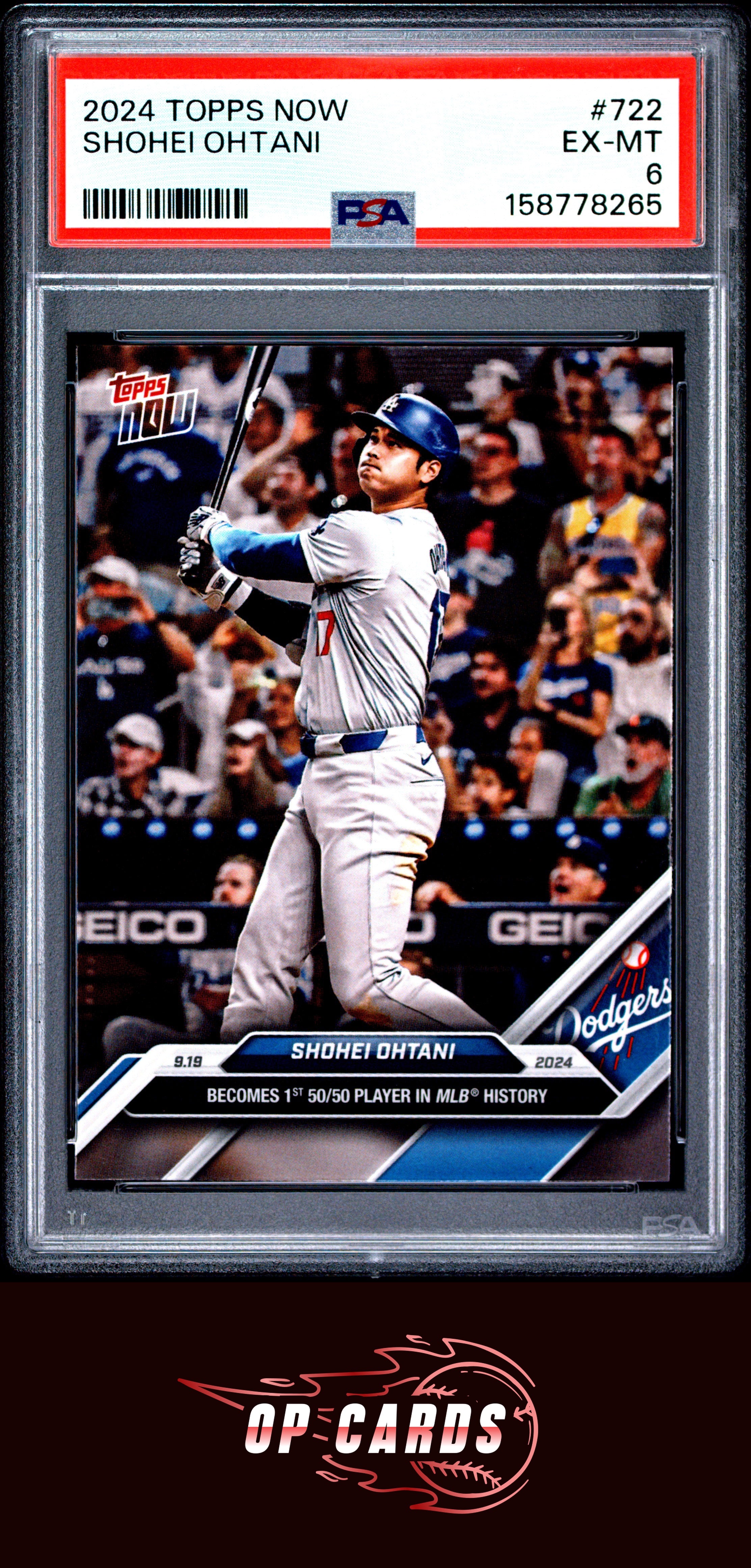 Shohei Ohtani 2024 Topps Now #722 PSA 6