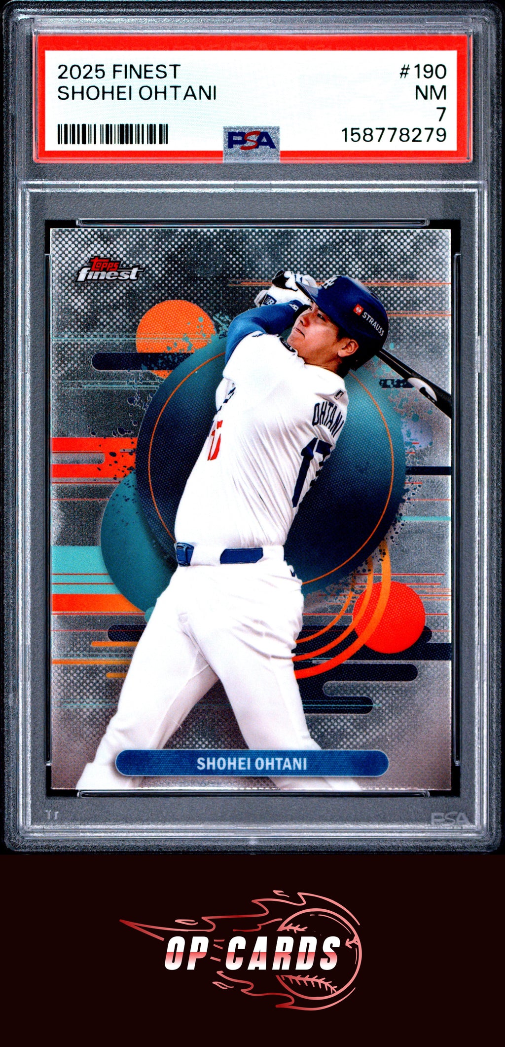 Shohei Ohtani 2025 Topps Finest #190 PSA 7
