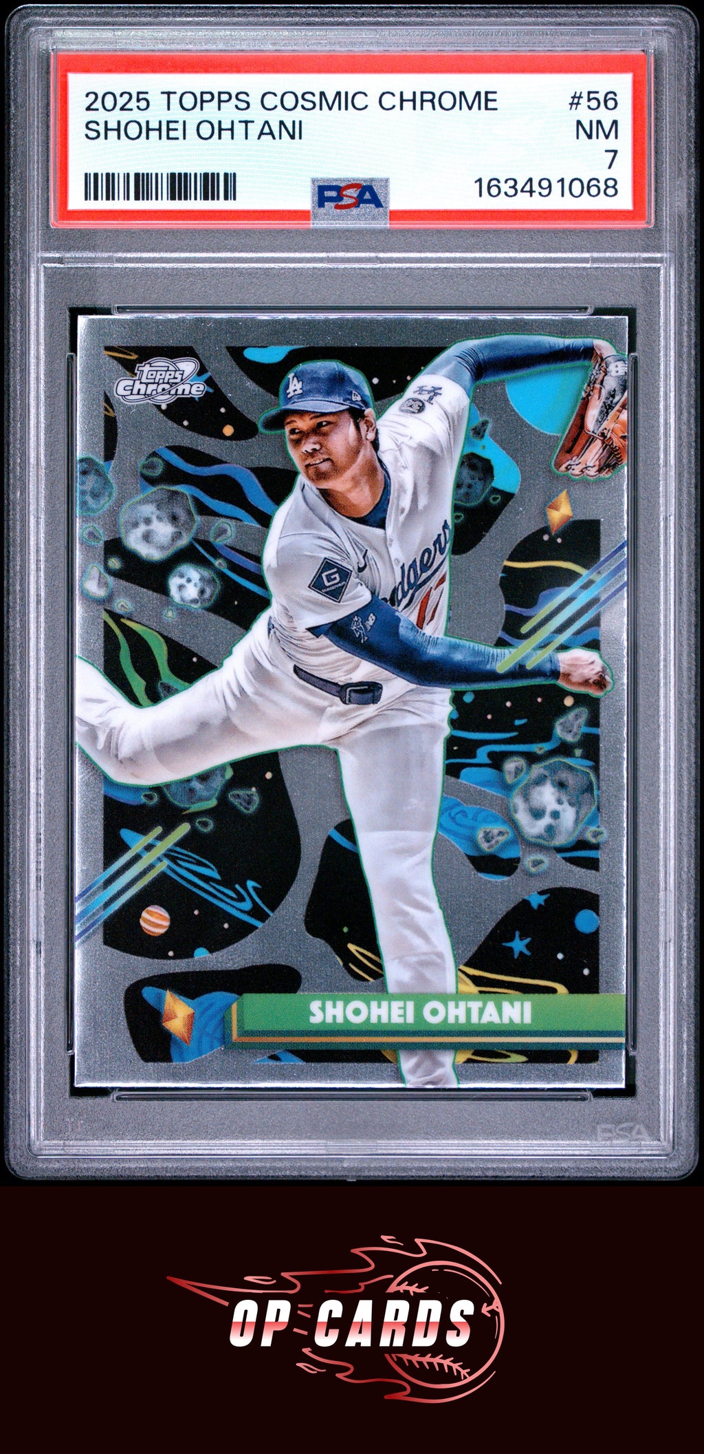 Shohei Ohtani 2025 Topps Cosmic Chrome #56 PSA 7